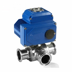 電動三通衛(wèi)生級球閥圖片